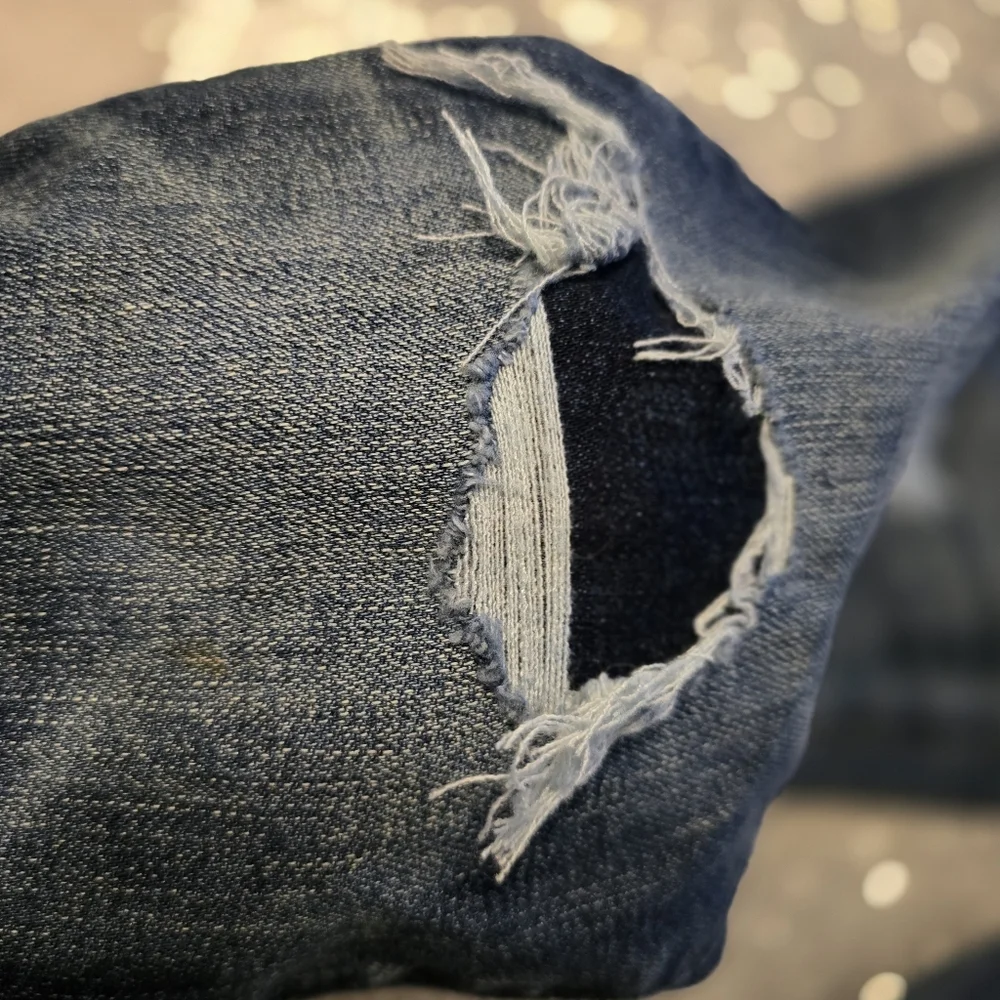 American Eagle Outfitters Men's Distressed Blue Jeans